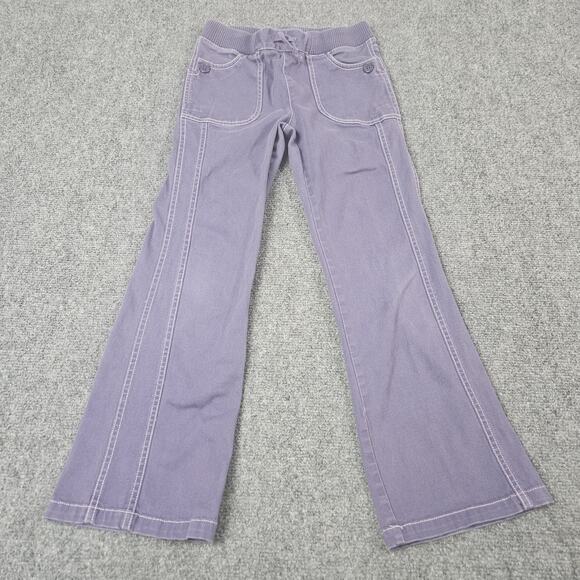 Children's Place Stretch Jeans Size 8 Girls Jegging Purple Bootcut READ - Picture 1 of 5